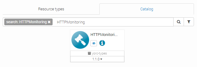 Search HTTP monitoring policy