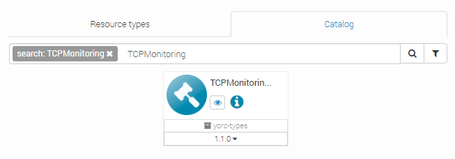 Search TCP monitoring policy